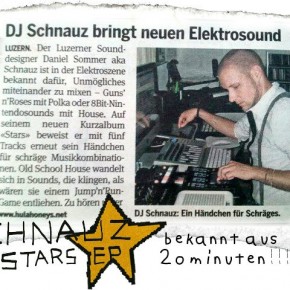 SCHNAUZ: Stars EP @ 20minuten Newspaper